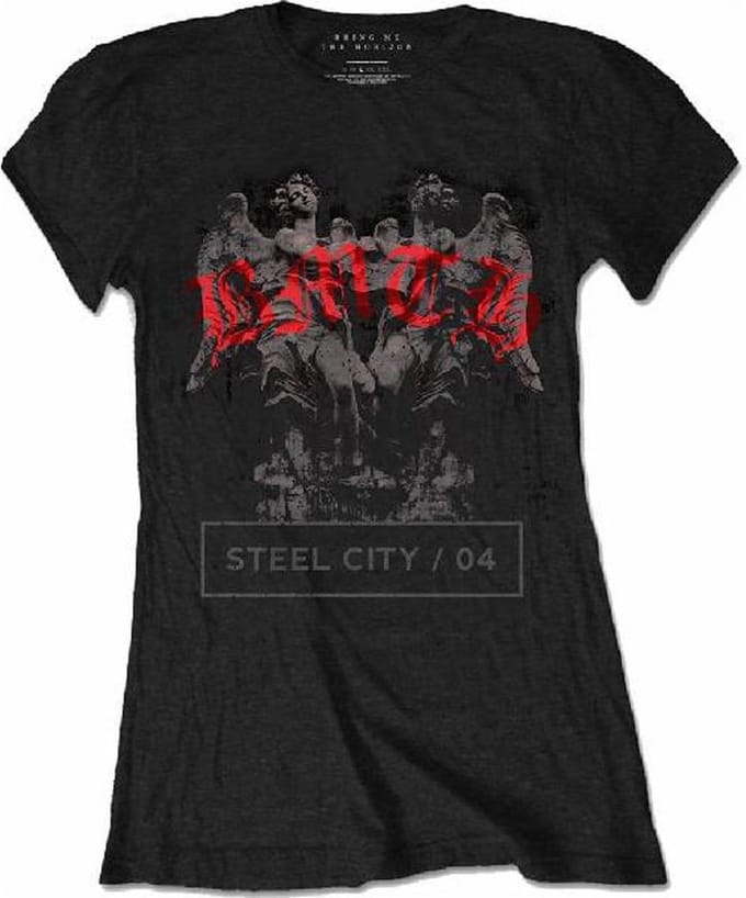 Bring Me The Horizon Dames Tshirt -L- Angels Zwart