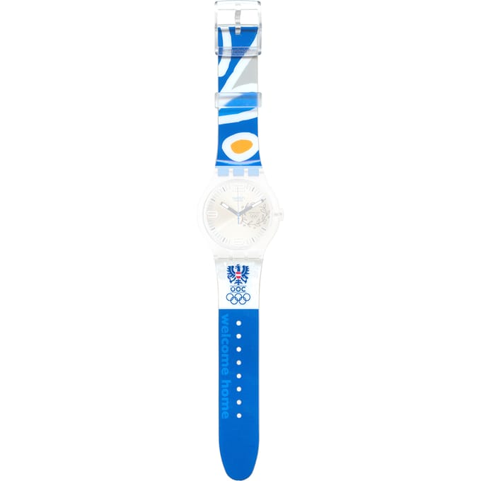 Swatch Plastic - X-Large - SUD ASUDK106AO SUDK106AO NOC Athens 2004 Austria Horlogeband