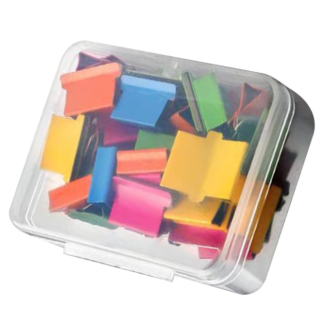 Handheld Klemduwer Navulclips Kantoorartikelen Binderduwer Dispenserclips voor het Vastzetten van Toetsbladen yellow