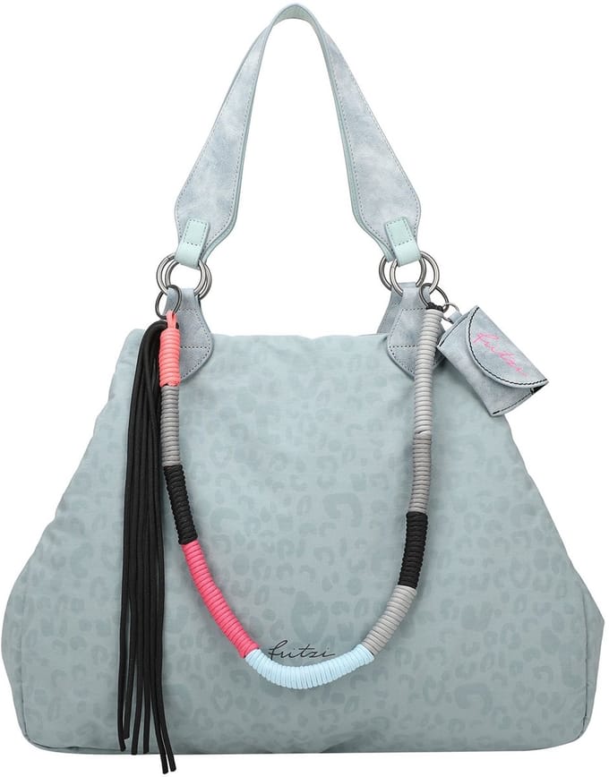 Fritzi aus Preußen Izzy Medium Limited Leo Rainbow Sky Shopper Leo Soft Blue Blauwgrijs
