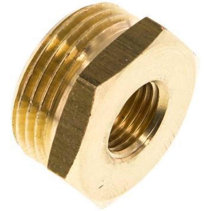 G 1/4'' x G 3/4'' F/M Messing Verloopring 16 Bar [2 Stuks]