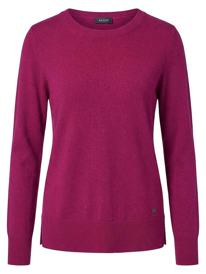 trui ronde hals Van BASLER pink