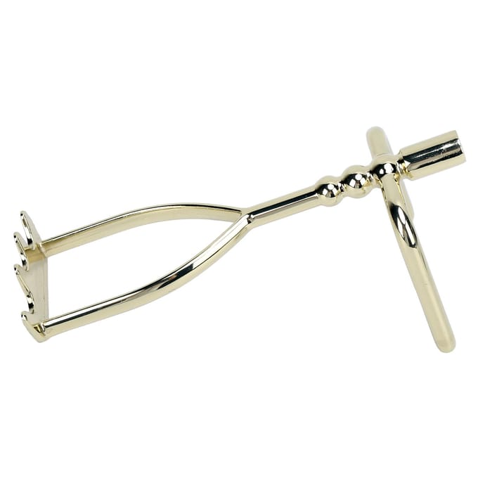 Tête de support de queue de billard en laiton durable, tête de pont, accessoire de queue de billard pour table de billard beige