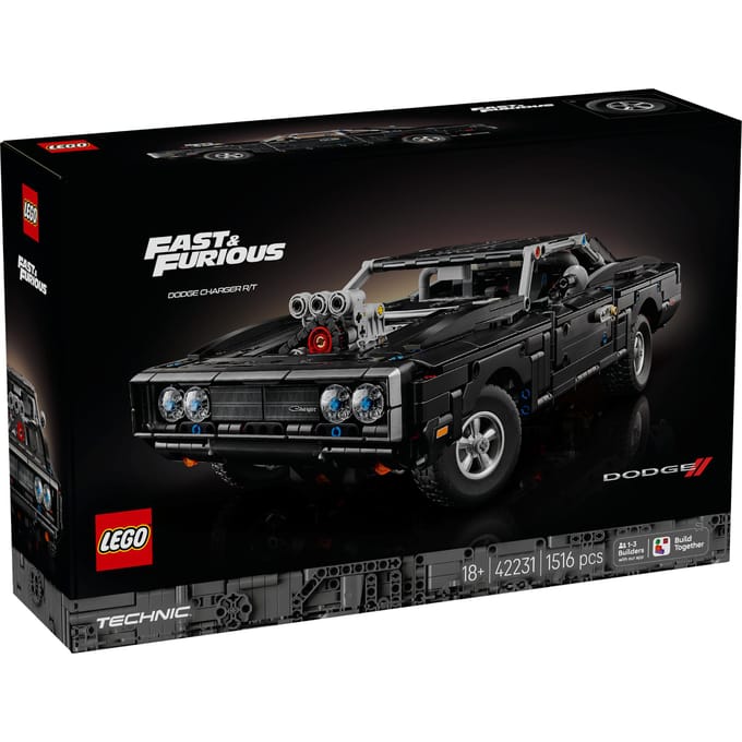 LEGO Technic Fast and Furious Dodge Charger R/T Auto Bouwpakket voor Volwassenen 42231