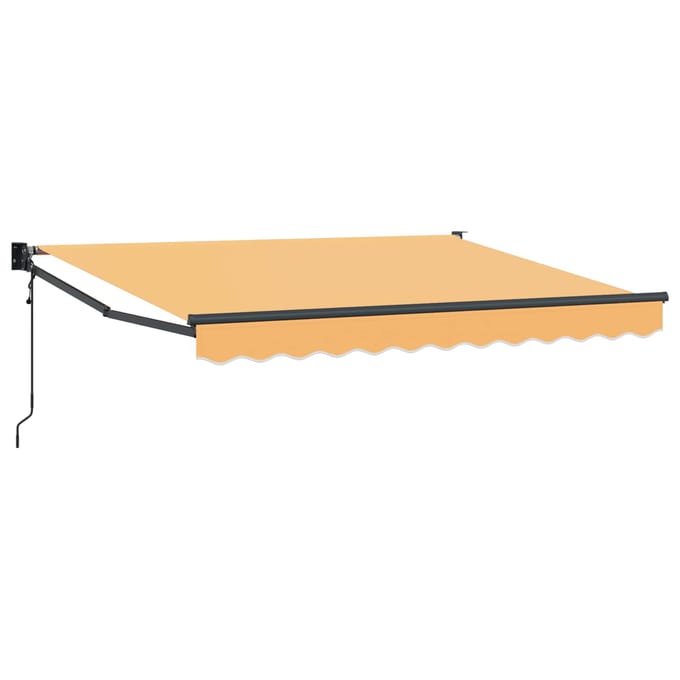 vidaXL - Uitschuifbare - luifel - Zand - 3,5 - x - 2 - m - Polyester - en - Metaal