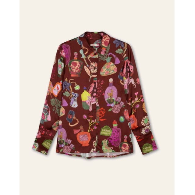 Oilily Bressa Blouse- maat36 Hot Chocolate