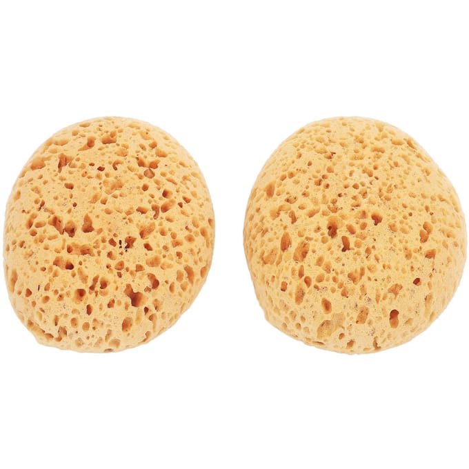 Textuur Patch Spons Meergaats Hemisferisch Gipsplaat Textuur Patch Spons voor Tegels Aardewerk Keramiek beige