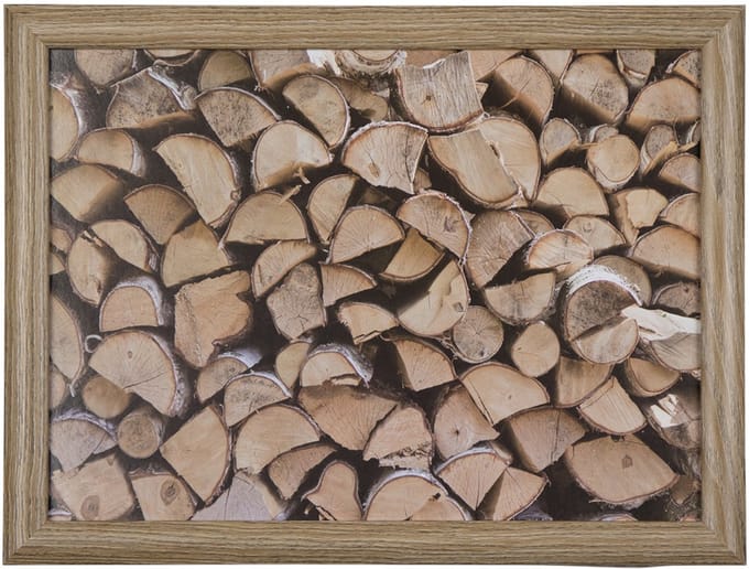 Mars & More Schootkussen – Laptray – Dienblad met kussen - Laptoptafel - Schoottafel - openhaard hout - 43 x 33 cm