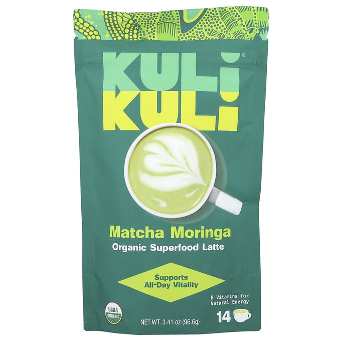 Biologische Superfood Latte, Matcha Moringa, 96,6G(3,41 oz) beige