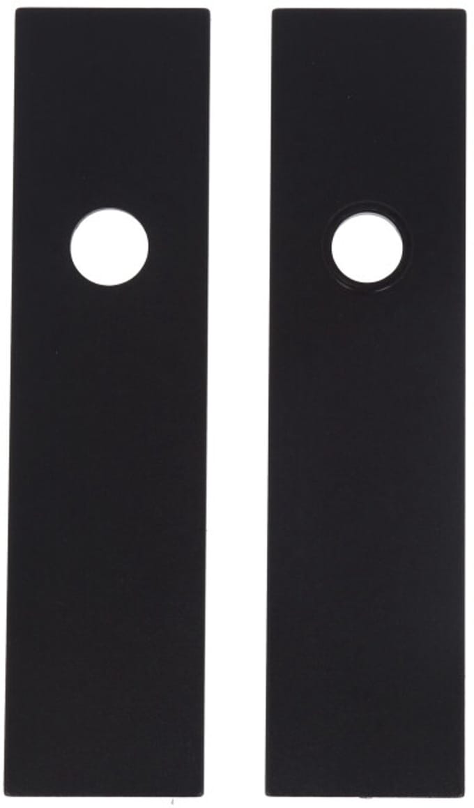 Binnendeurschild Alu. Invisible Blind/Krukgat Zwart