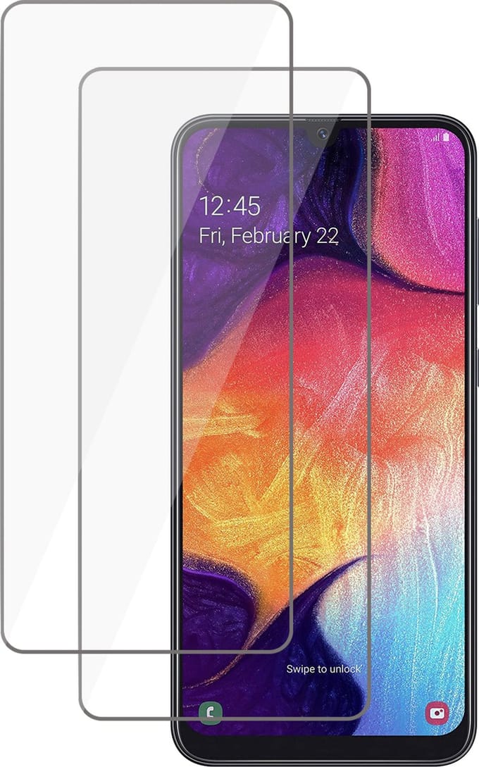 Screenprotector geschikt voor Samsung Galaxy A50 / A30s - Tempered Glass Screen Protector - 2 Stuks
