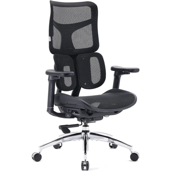 Bureaustoel / draaistoel S100-M301 netstof zwart Sihoo