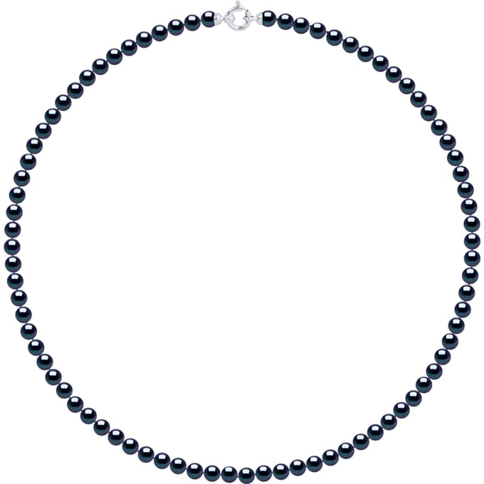 Gekweekte parels ketting Zoetwater 5-6mm Sluiting Black Luxury White Gold