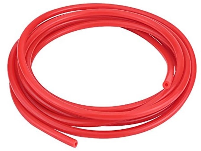 Dailygoods- Vacuümbuis 5 meter - Siliconenrubber - Binnendiameter 4 mm - Buitendiameter 9 mm - Temperatuurbereik - Universeel - Siliconenslang