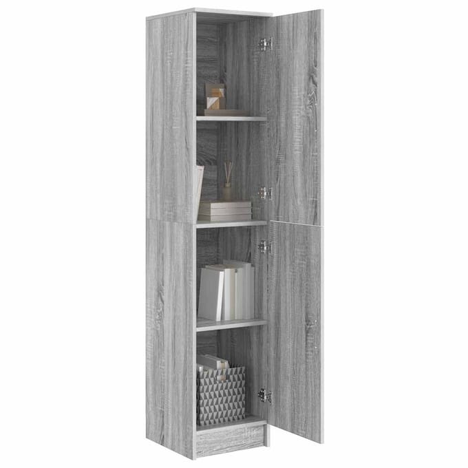 vidaXL - Highboard - Grijs - Sonoma - 35 - x - 39 - x - 168 - cm