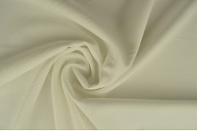 15 meter texture stof - Gebroken wit - 100% polyester