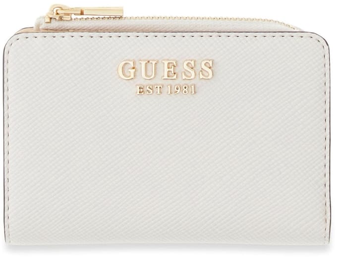 GUESS portemonnee Gilda SLG Zip Around Card Case Cream White crème