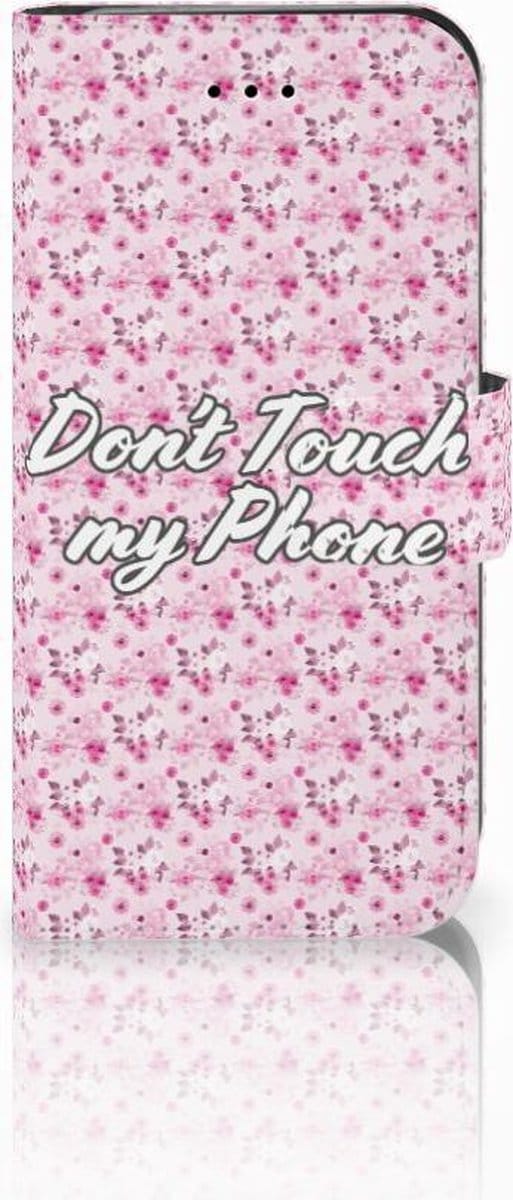 iPhone 7 | 8 | SE (2020) | SE (2022) Portemonnee Hoesje Flowers Pink DTMP