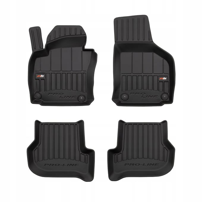 Frogum ProLine - Mattenset & Kofferbakmat - SEAT Toledo III (2004-2010) - Pasvorm - Zwart
