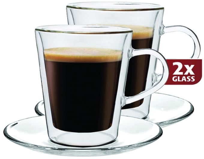 Doppioglazen Dubbelwandig, set van 2 - Maxxo