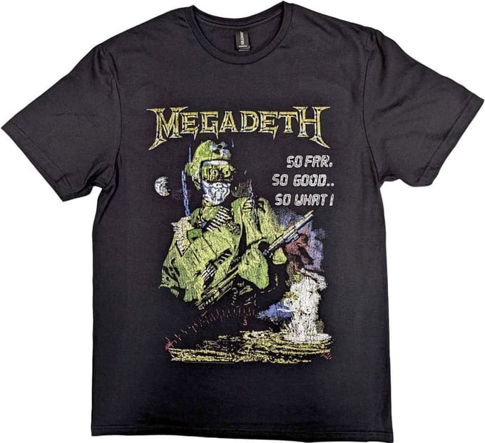 Megadeth - SFSGSW Explosion Vintage Heren T-shirt - S - Zwart