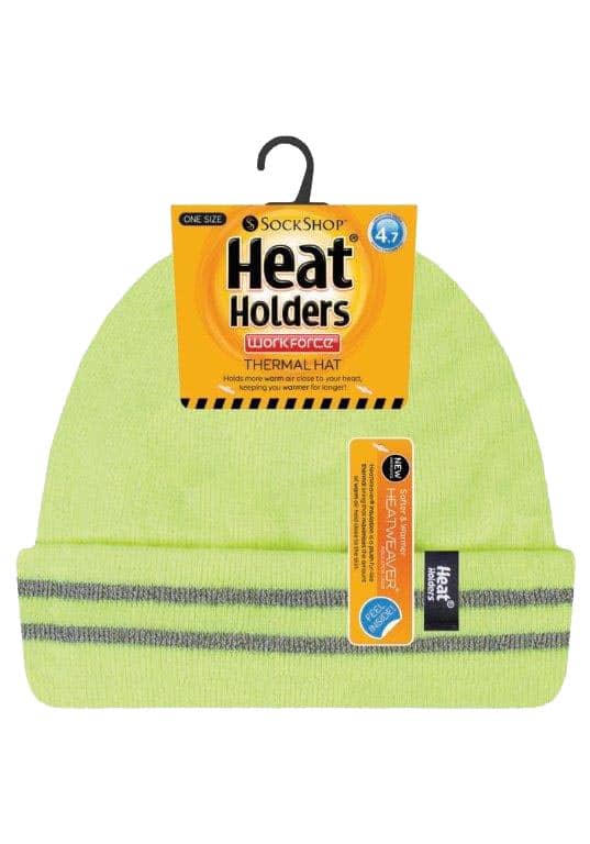 Heat Holders - Hi Vis reflecterende hoed voor heren - Hoi Vis Geel