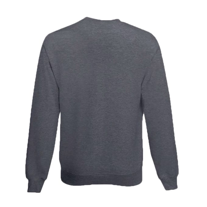 Fruit Of Loom Heren Klassiek 80/20 set-in Sweater (Donker Heather Grijs)