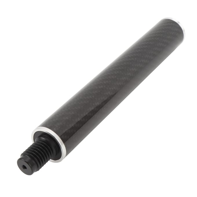 Poolkeu Verlengstuk Kit Koolstofvezel Aluminiumlegering Biljart Professionele Extender 8 inch gray