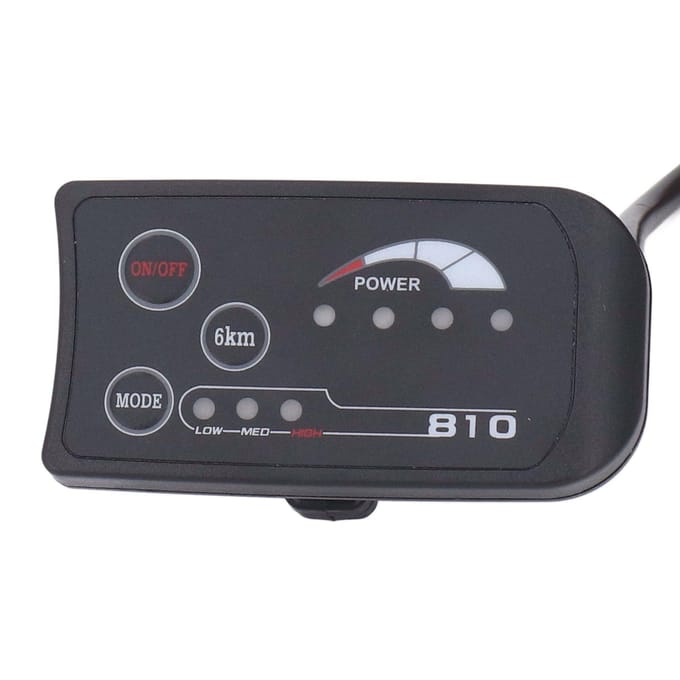 36V 48V S810 LED Display Paneel voor Elektrische Fiets 4-Draads Fiets Modificatie LED Controle Display Meter gray