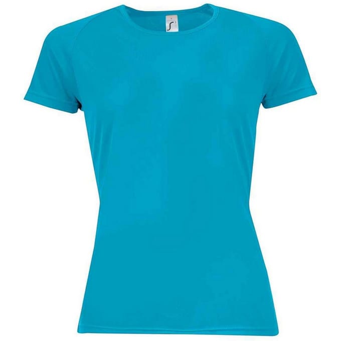 SOLS Dames/Dames Sportief Raglan T-shirt (Aqua)