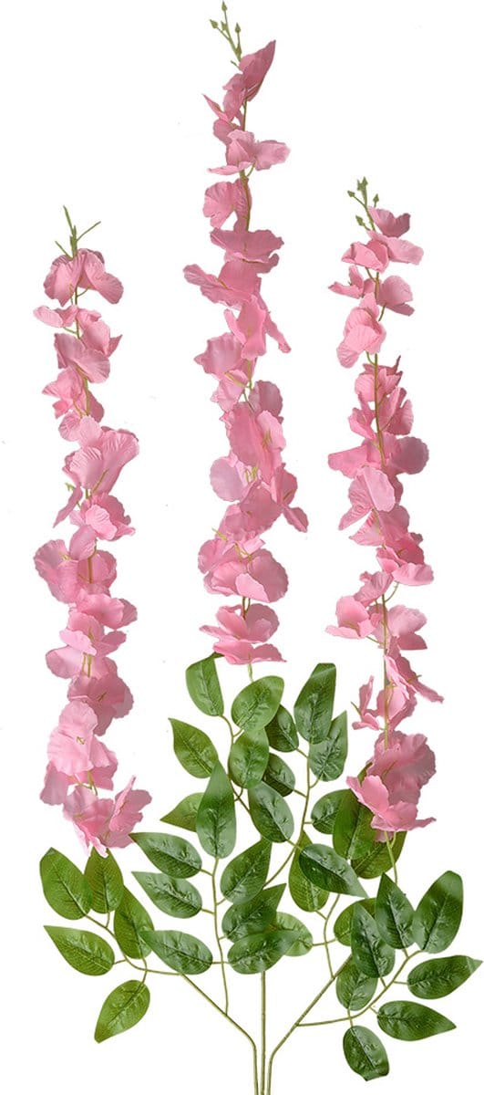 Clayre & Eef Kunstbloemen Set van 12 110 cm Roze Kunststof