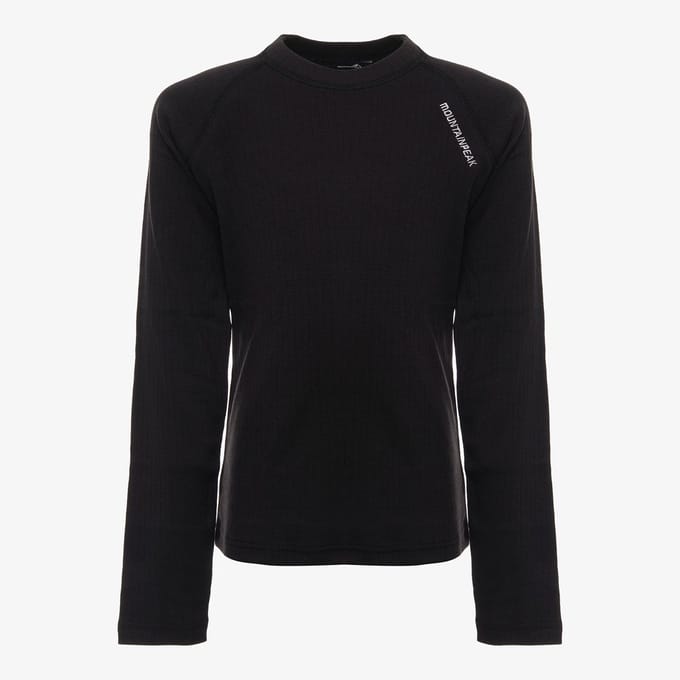 Mountain Peak kinder thermo shirt met lange mouwen - Zwart - Maat 152