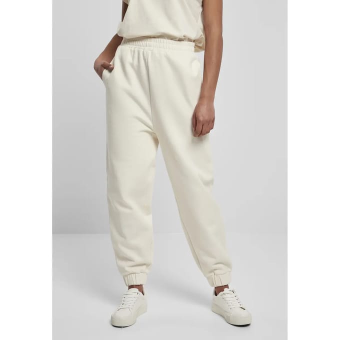 Urban Classics - Organic High Waist Ballon Dames joggingbroek - 5XL - Creme