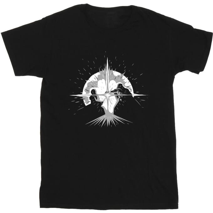 Star Wars Heren Obi-Wan Kenobi Saber Silhouette Fight T-Shirt (Zwart)