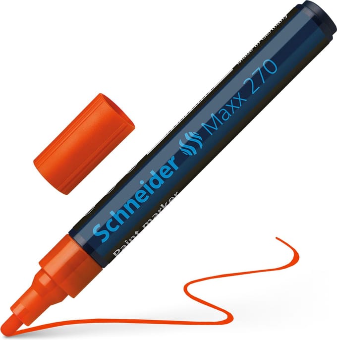Schneider lakmarker - Maxx 270 - 1-3 mm - oranje - S-127006
