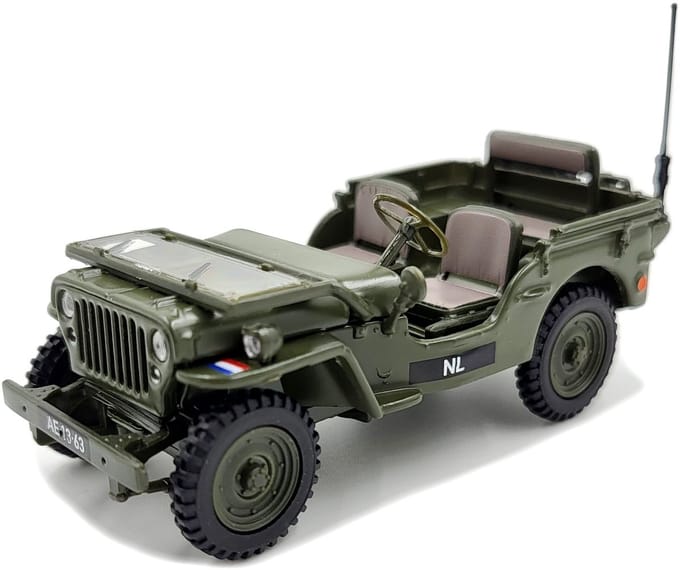 Cararama-Hongwell Necaf 1/4 Ton - Modelauto - Schaal 1:43 - Olijf Groen