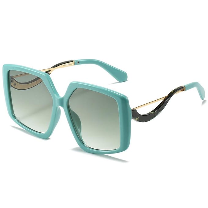 Luxe Vierkante Zonnebril Dames Merk Designer Zonnebril Dames Groot Retro Zwart Bril other