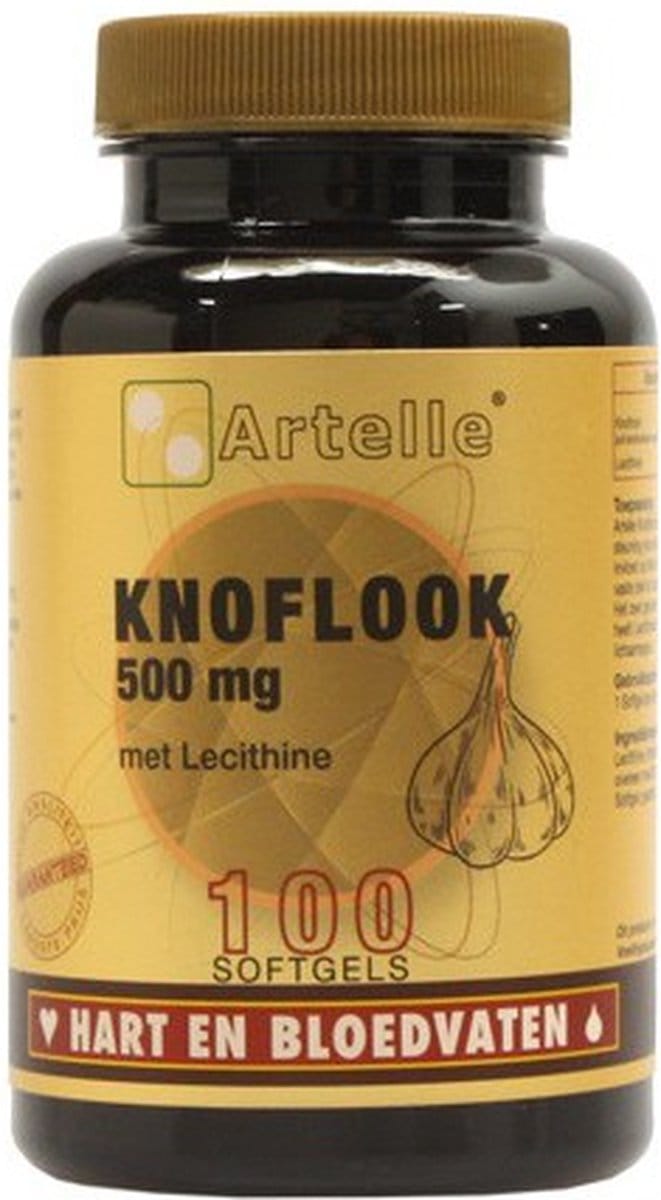 Artelle Knoflook 500mg + 250mg lecithine 100 Softgels