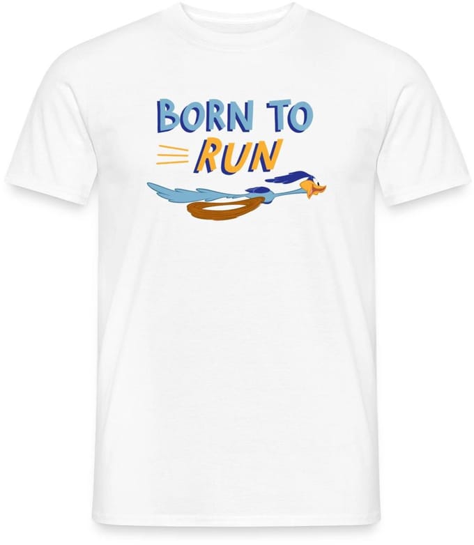 Looney Tunes Road Runner Born To Run T-Shirt Heren