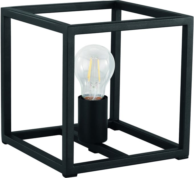 EGLO Eldrick tafellamp - E27(excl.) - industrieel - 20cm - Metaal - Zwart