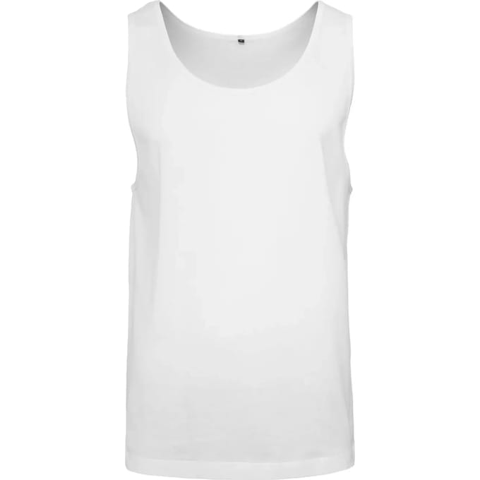 Build your Brand Jersey Big Tank BY003 - White - L