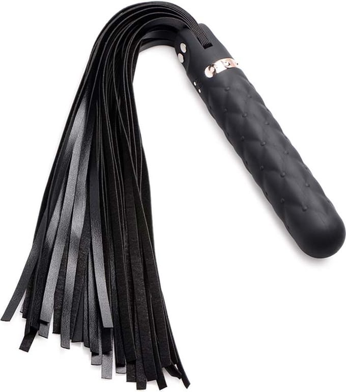 Vibra-Lasher - Vibrerende Silicone Dildo Flogger