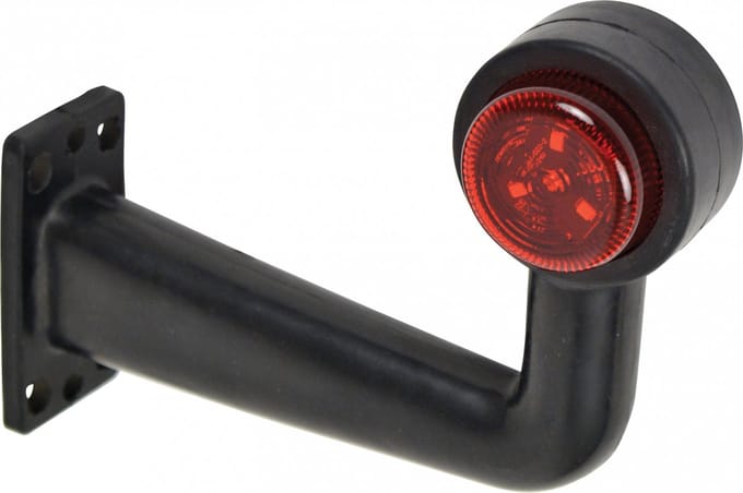Carpoint Breedtelicht 10-30 Volt Haaks Rechts 165 Mm Rood/wit
