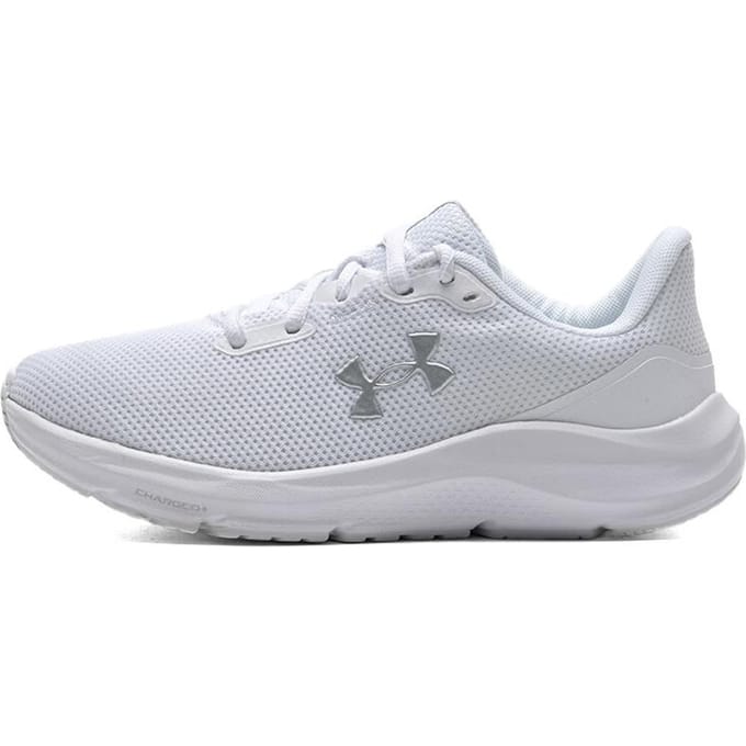 Under Armour Dames Charged Pursuit 4 'Wit Metallic Zilver' 39 white