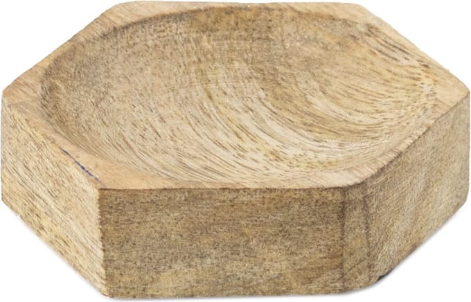 HomeBound by KY | Houten schaaltje hexagon | decoratief schaaltje