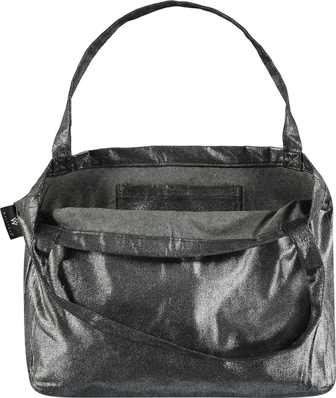 Wallabag - Tote Bag - Luiertas - Shopper - Mom Bag Metallic Denim Silver Black
