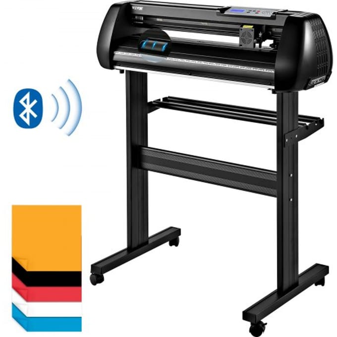 VEVOR Vinyl Snijplotter, 780 mm Snijplotter Machine, 20 - 800 mm/s Vinyl Cutter Plotter, 3 Bladen Snijplotter, Plottermachine met Signmaster-software, Folieplotter Snijder voor Borden en Decoraties