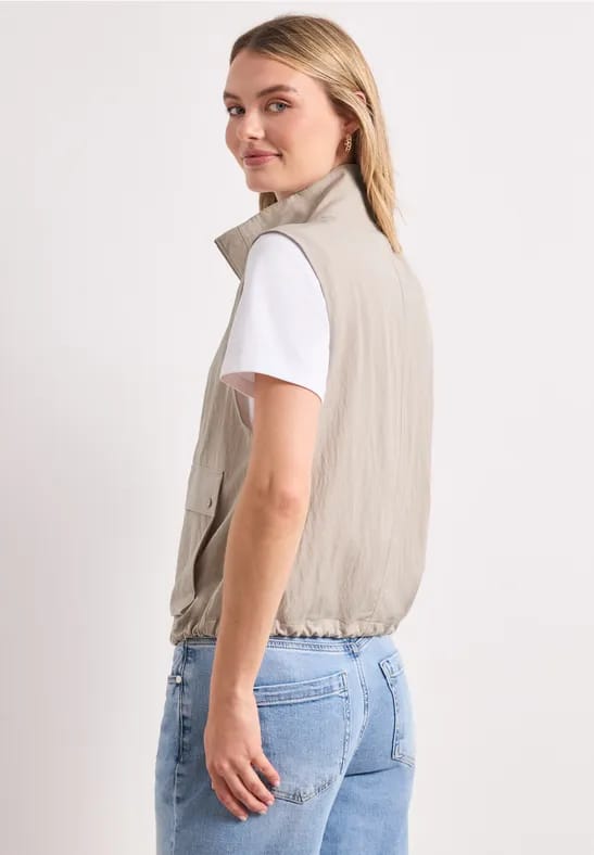 Vest met rits en koord