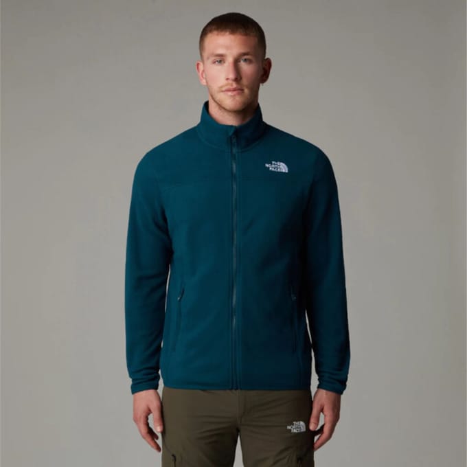 The North Face 100 Glacier Full-Zip Fleecevest heren Petrol XS