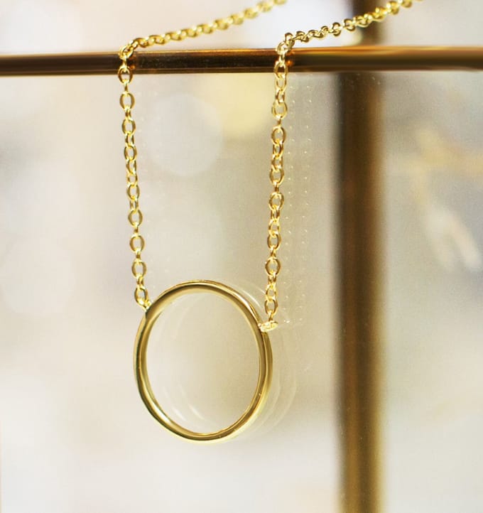 Ketting 'Love Goes Round' - Goud